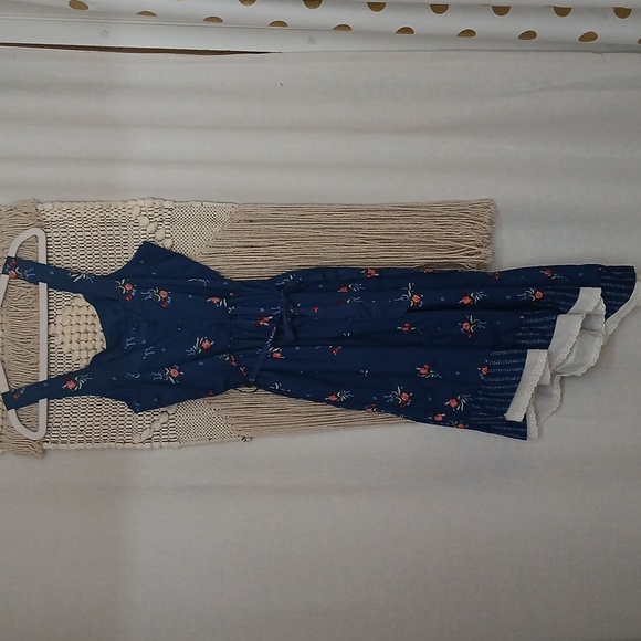 Disney girls blue asymmetrical hem Belle Beauty And The Beast Dress xl 14/16 - Picture 5 of 7